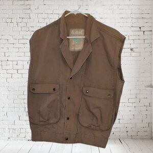 Vintage Dry Climate Saturdays Vest Outdoors Fishing Hunting Camping Plus Size